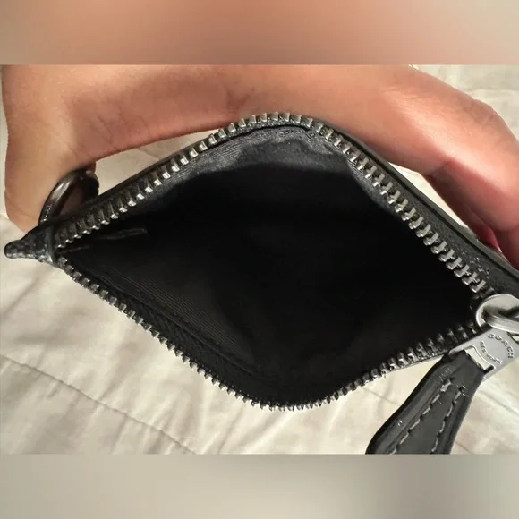 Black Coach Leather Mini Skinny
ID Card Case Unisex and Bag Charm  (NWT) - Picture 5 of 5